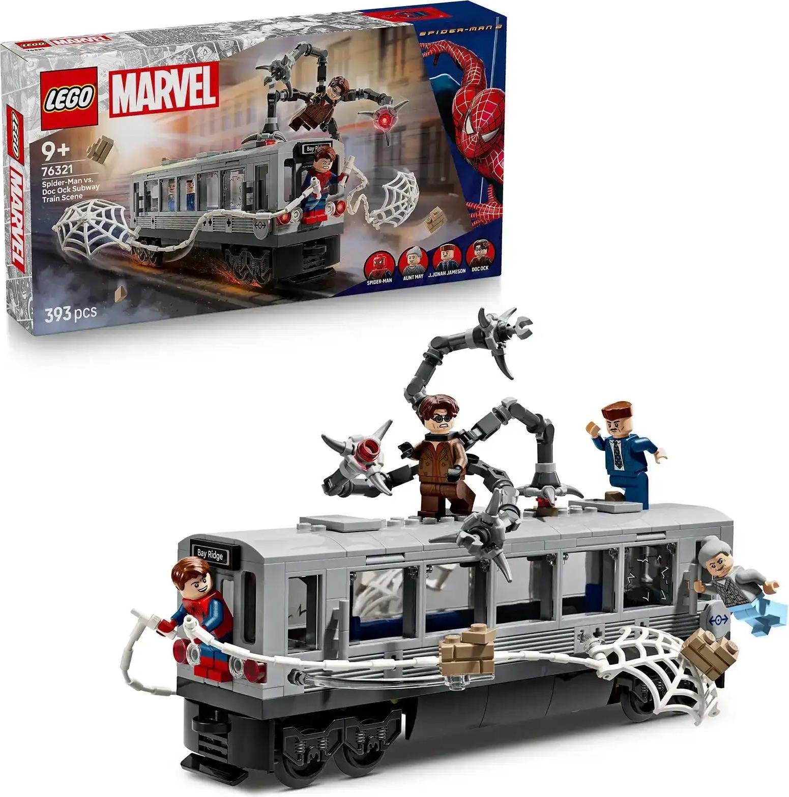 LEGO® Marvel 76321 Spider-Man vs. Doc Ock: Scéna z metra