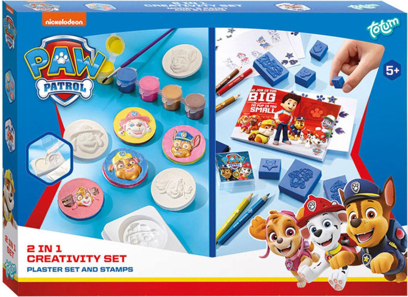Totum 2in1 PAW Patrol Gips Gieten en Stempel Knutselset 250-0954