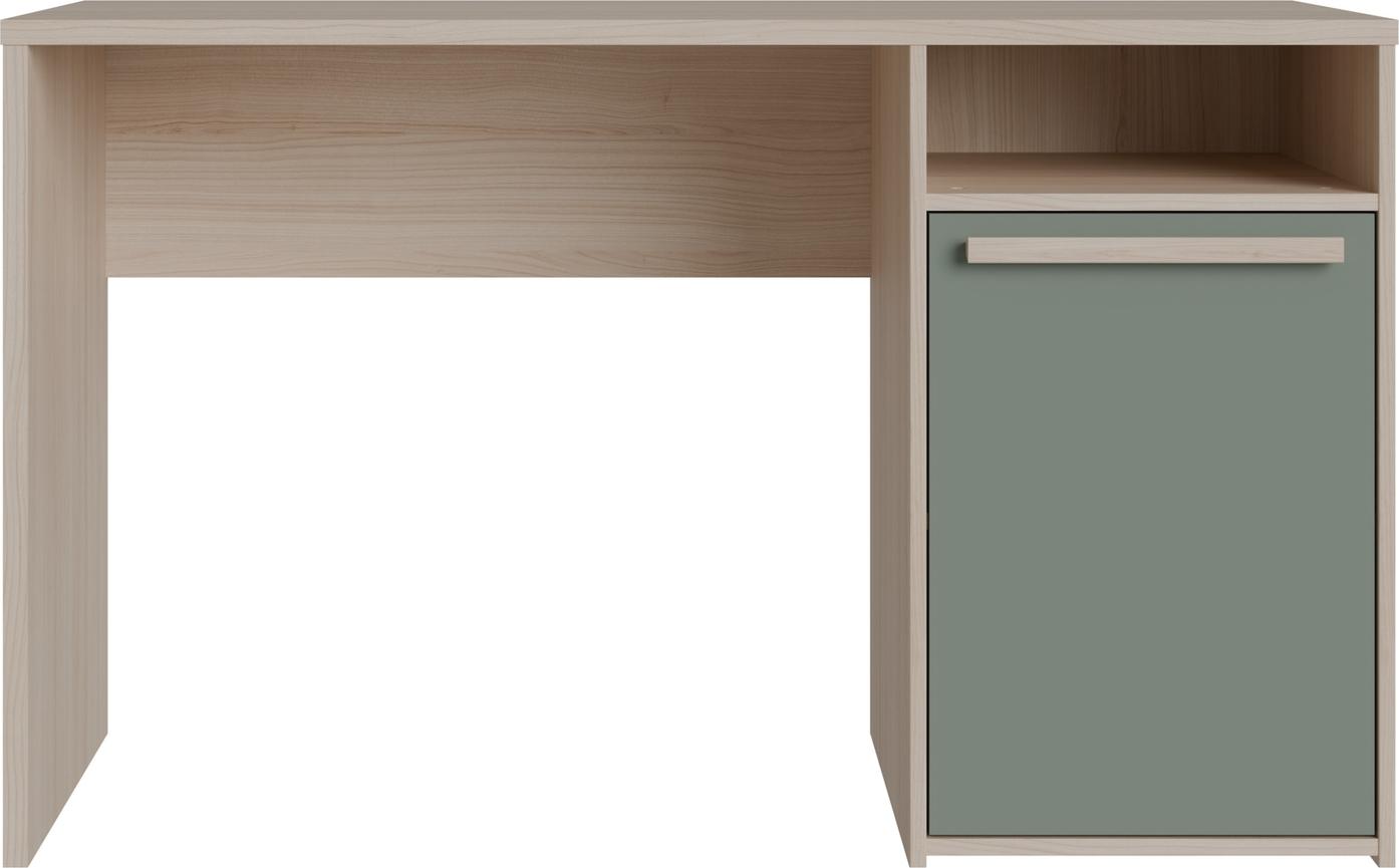 Preisbrecher Schreibtisch >CAPAIA< in Riva Eicha Nachbildung / Salbei - 123,6x75,5x52,7cm (BxHxT) 571880