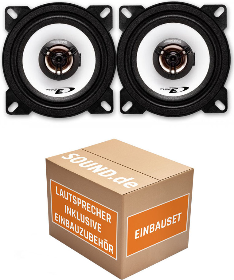 JUST SOUND best choice for caraudio Fiat Ducato II Typ 244 - Bj. 2002-2006 - Lautsprecher - Alpine SXE-1025S - 10cm Einbauset fiduc-SXE-1025S