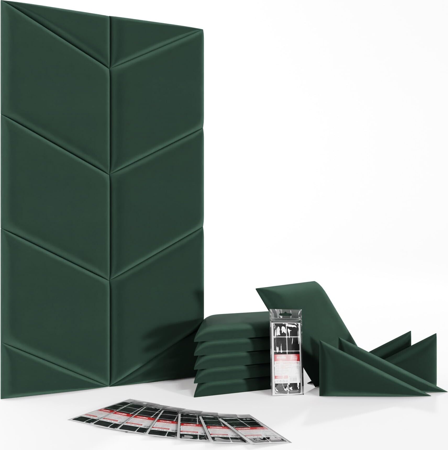 Mollis Wandpaneele – 10 Stück, Selbstklebend, Schalldämmend, 105x60 Cm, Für Wohnzimmer & Schlafzimmer
