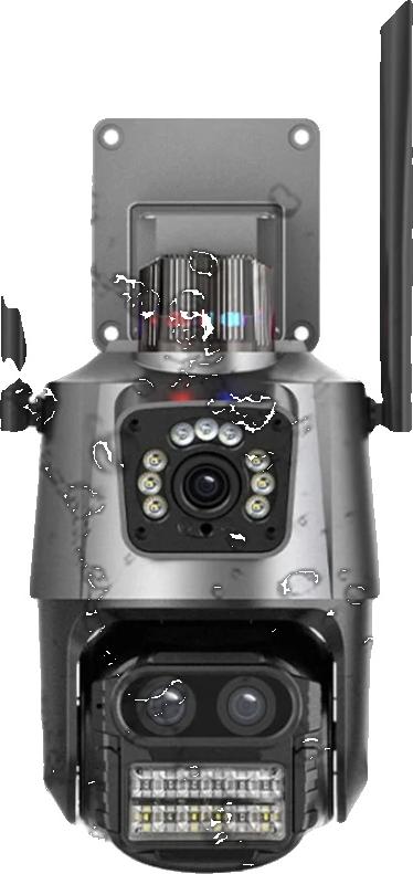 Bezpečnostný kamerový systém, 12 MP Ultra HD, 360° uhol pohľadu, 1 kamera, zástrčka EÚ