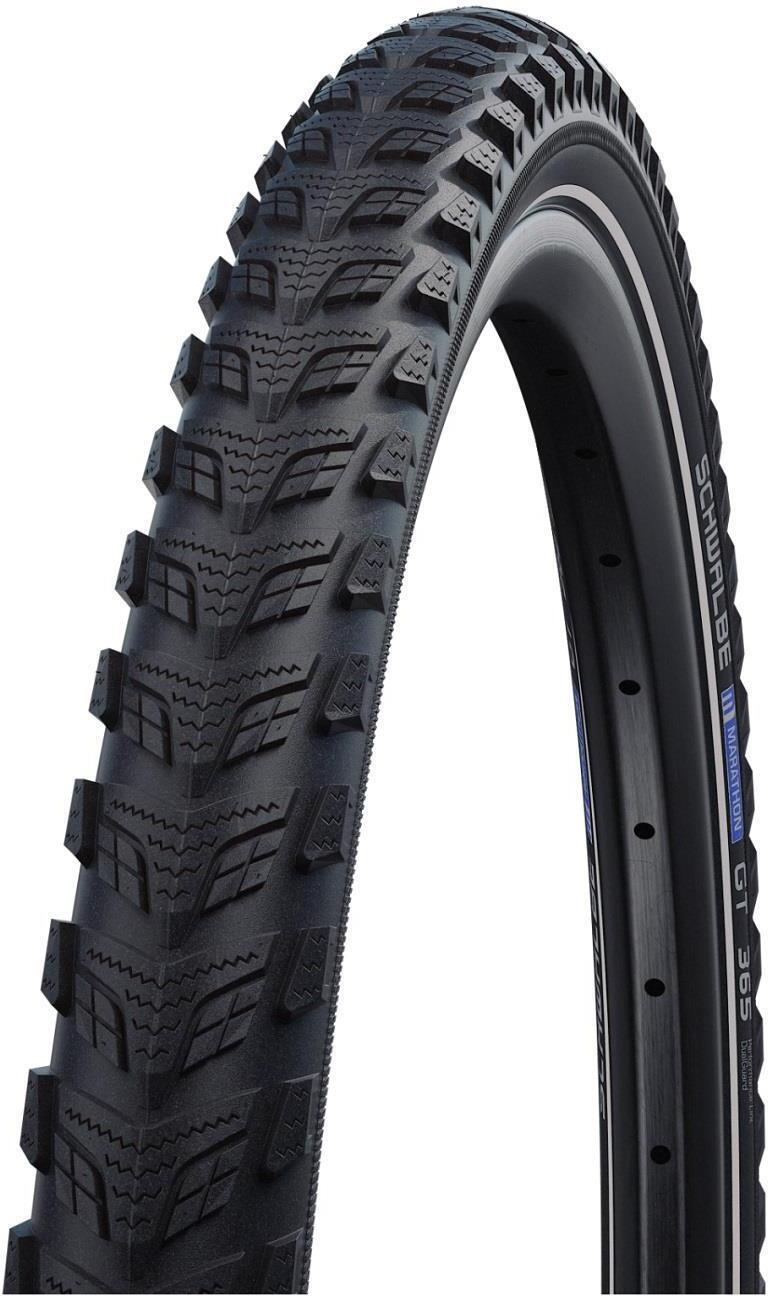 1 x Schwalbe Marathon GT 365 Performance DualGuard E-50 mit Reflex Fahrradmantel 55-559 (26 x 2,15") inkl. Reifenheber