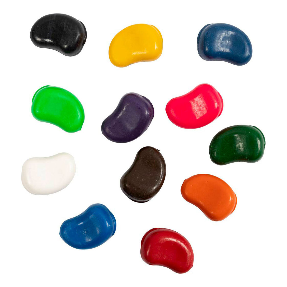 Creativ Company Bohnen Kreide Sojabasis 12 Farben ergonomisch Kinder 38150