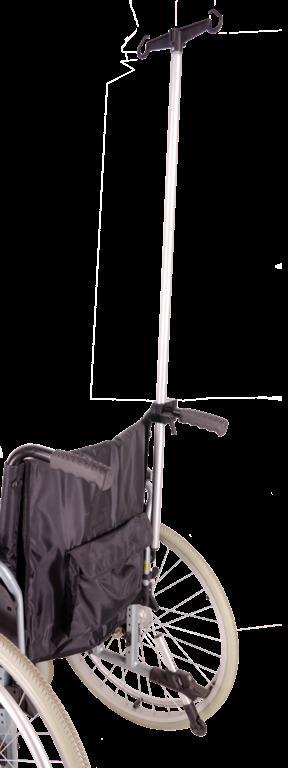 MPB Pieper INFUSIONSHALTER.ST.AL.22 an nahezu jedem Rollstuhl anzubringensilber matt/ schwarzAlu/ Kunststoff