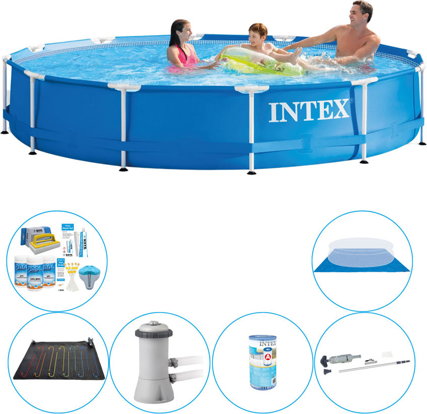 Intex Kovový rám okrúhly 366x76 cm - 7 kusov - Bazénová ponuka