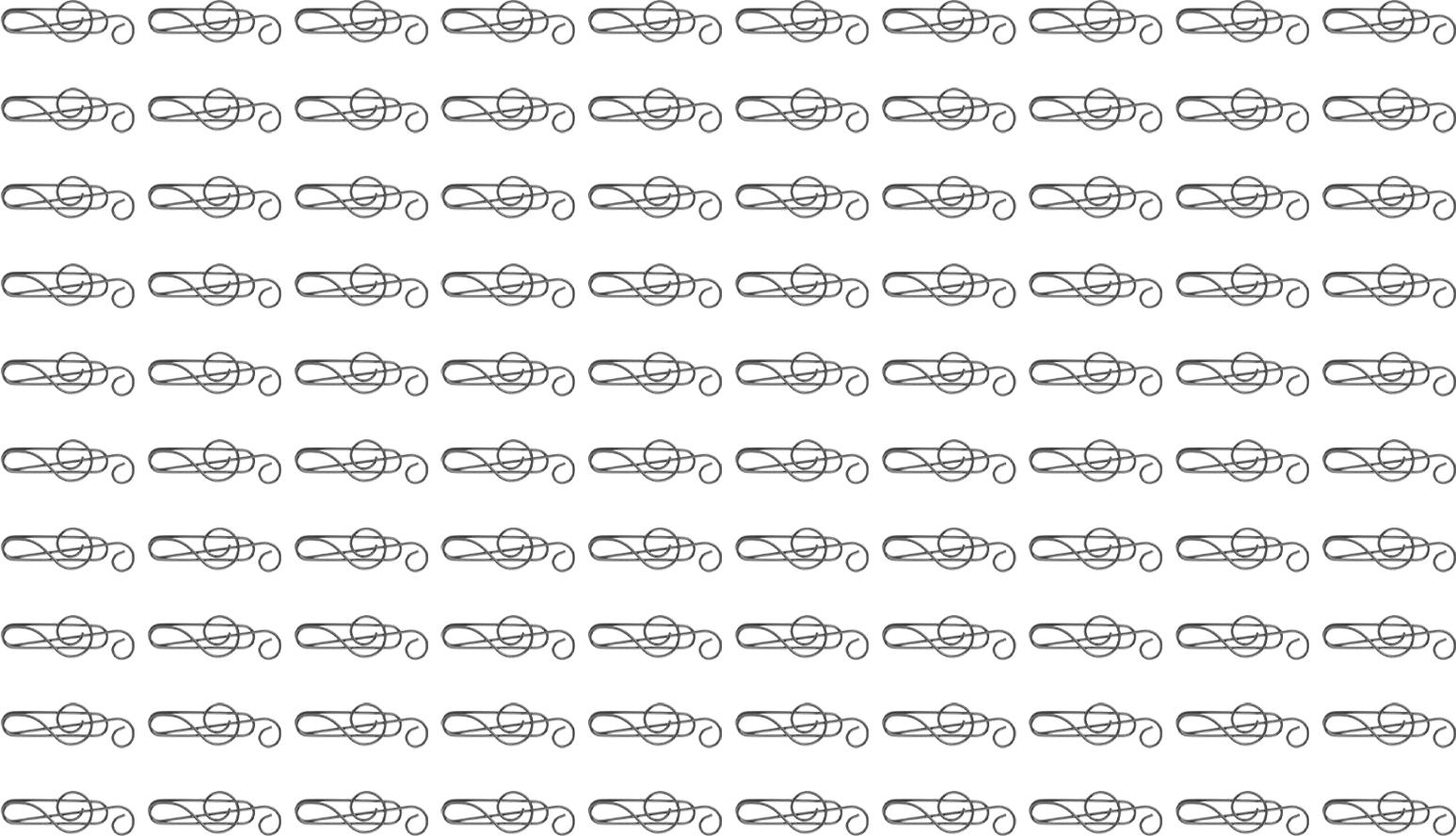 Gistuch 100 PCs Notpapier Clip Creative Niedliche Musik Wire Lesezeichen Clamp Kompakt tragbar für die Dateiklassifizierung schwarz