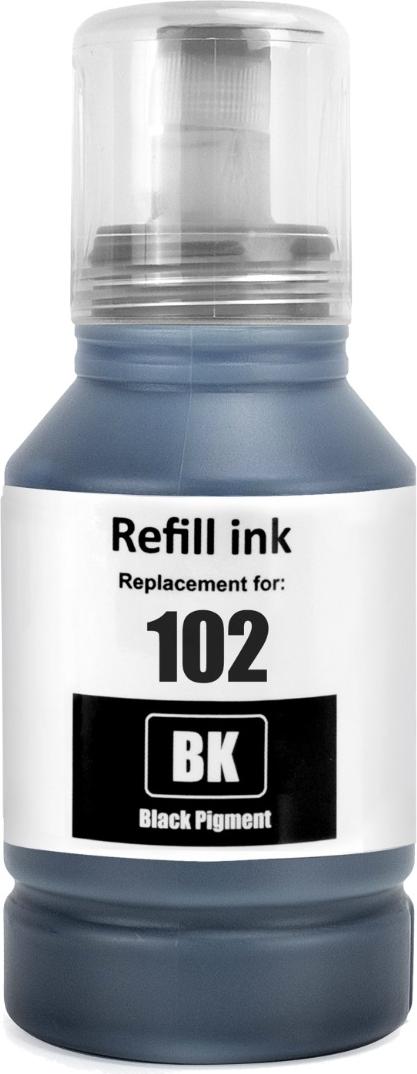 TECHTEK Tinte Ersetzt 102 (C13T03R140) Kompatibel mit [Epson] EcoTank ET-15000, EcoTank ET-2400, EcoTank ET-2700, EcoTank ET-2750, EcoTank ET-2751, E