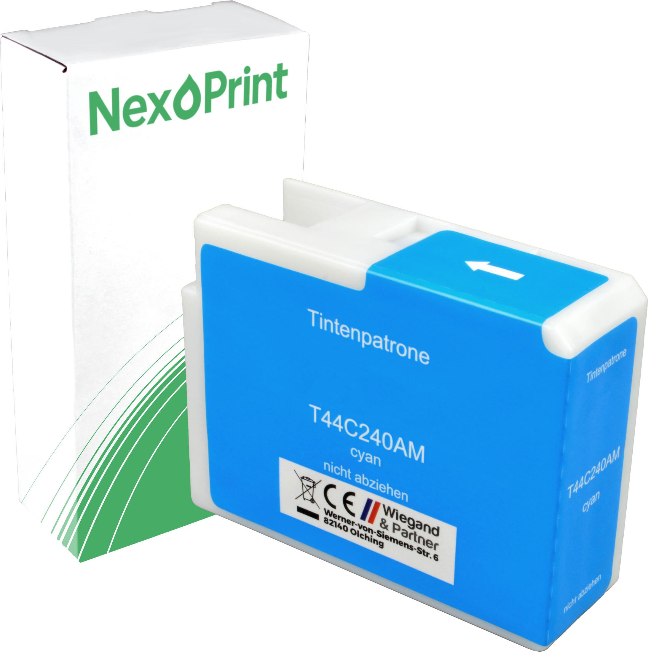 NexoPrint Druckerpatrone kompatibel zu Epson C13T44C240 SJIC36P(C) cyan ColorWorks CW-C 6500 Pe Epson ColorWorks CW-C 6500 Ae Epson ColorWorks CW-C 6000 Pe Epson ColorWorks CW-C 6000 Ae Epson ColorWorks C 6500 T44C240-WB