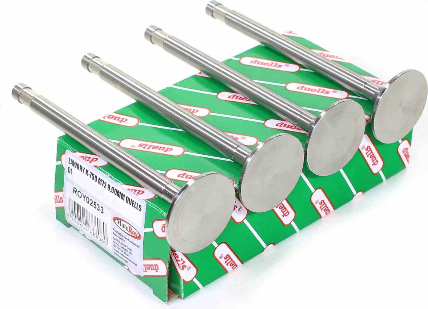 ItalyRacing K-750 M-72 9.00mm DUELLS DI-VENTILELänge des Auslassventils: 137 mm,Schaftdurchmesser: 9,00 mm,Kegeldurchmesser: 38 mm,Länge des Einlassventils: 137 mm,Schaftdurchmesser: 9,00 mm,Kegeldurc ROY02533