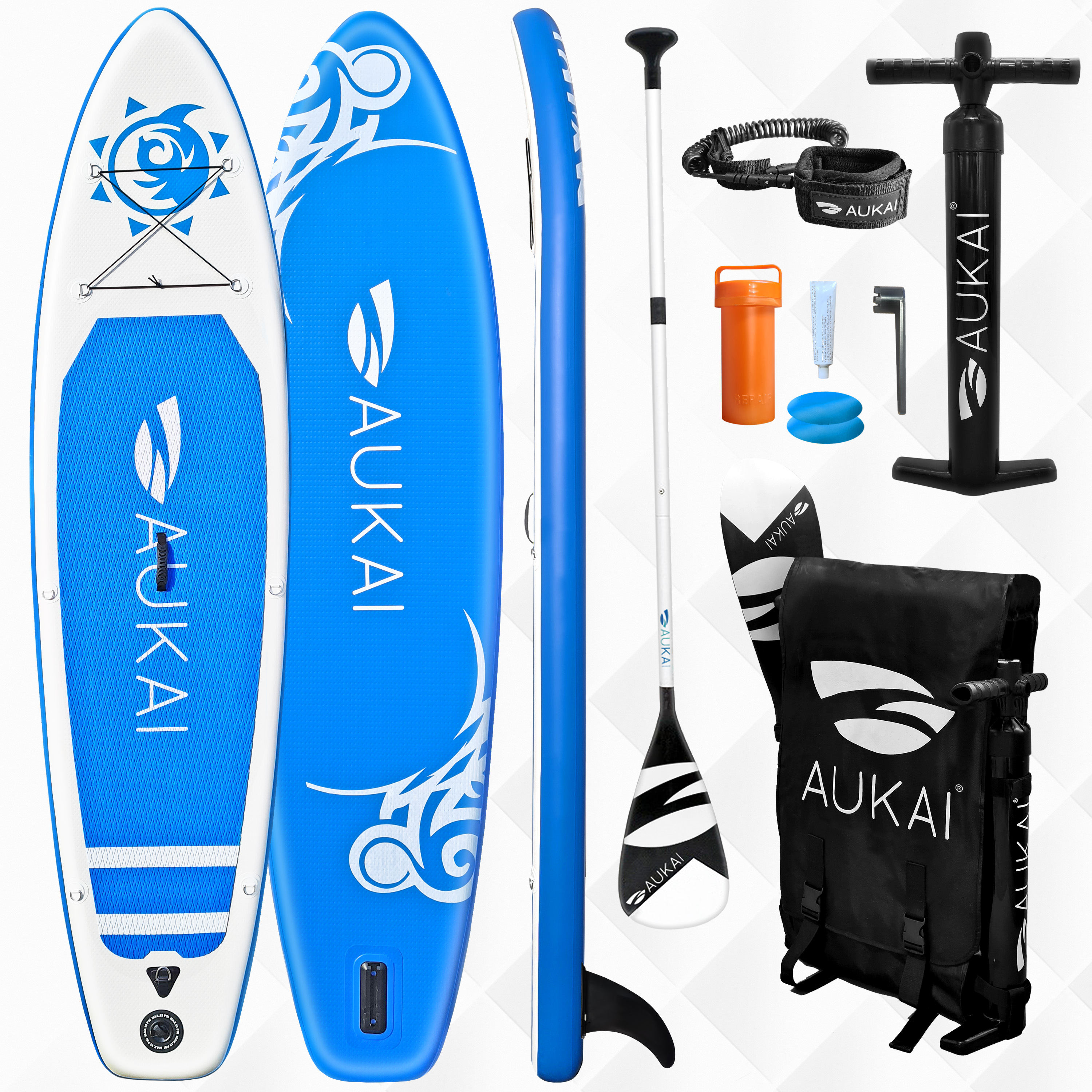 Surfboard Stand Up Paddle Kajak-Sitz Komplettset Paddling Inkl Pumpe 305-330cm 