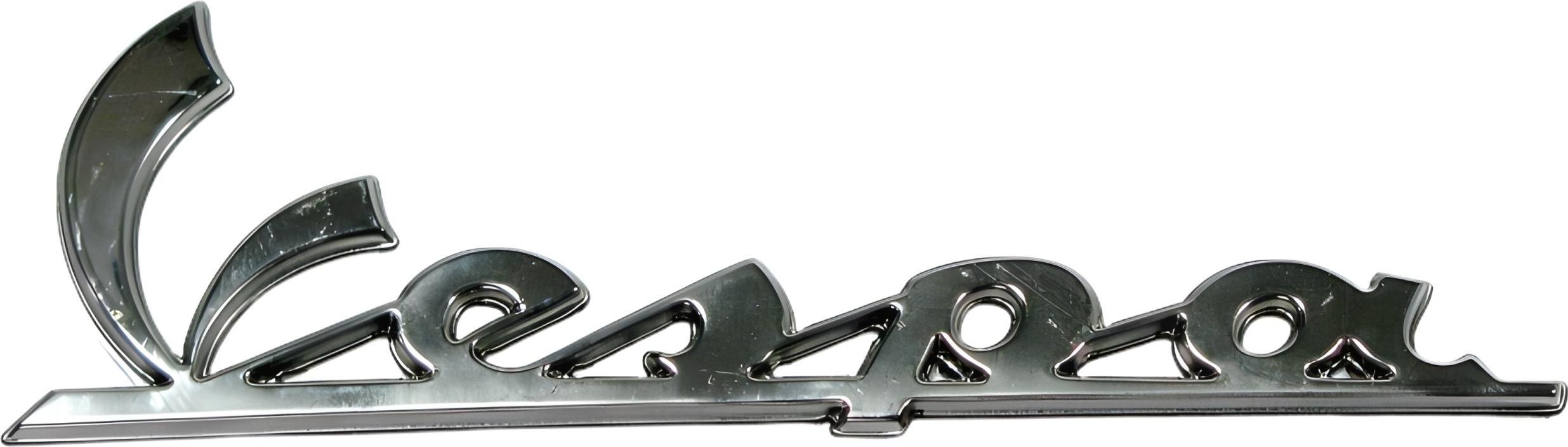 Schild / Schriftzug Vespa OEM für Beinschild für Vespa GT, LX, LXV, S, GTS, GTV 656219