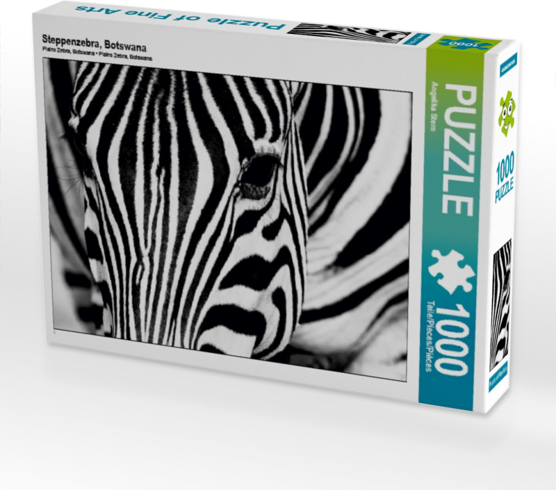 Calvendo Steppenzebra, Botswana 1000 Teile Puzzle quer 640x480mm, Stern Angelika; 7343287
