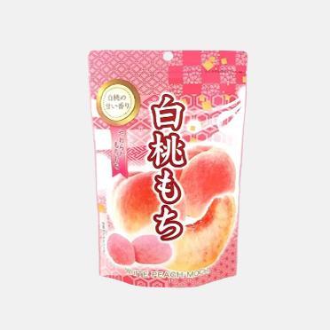 Seiki | Hakuto Mochi - Weiße Pfirsiche - 130g - Original Japanische Reiskekse - Enthält Milch Und Weizen