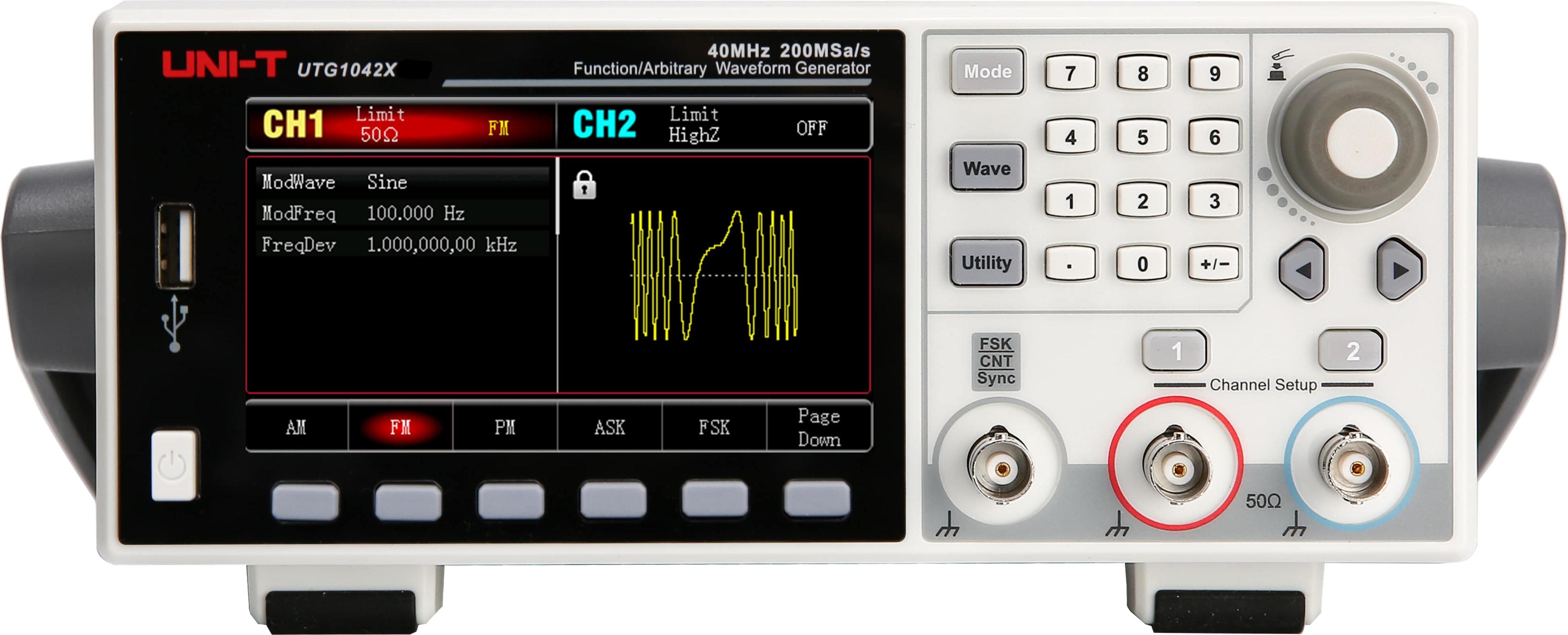 UNI-T Funktionsgenerator UTG1042X, 2 Kanal, 40 MHz