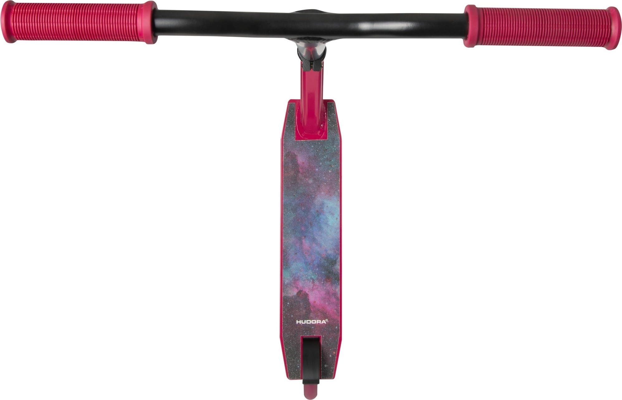 HUDORA Stuntscooter XQ13 - Tretroller für Kinder ab 6 Jahre - 360 grad Lenkung - Extra Robustheit - Stunt Scooter mit 100 kg Belastbarkeit - Rot - 14026