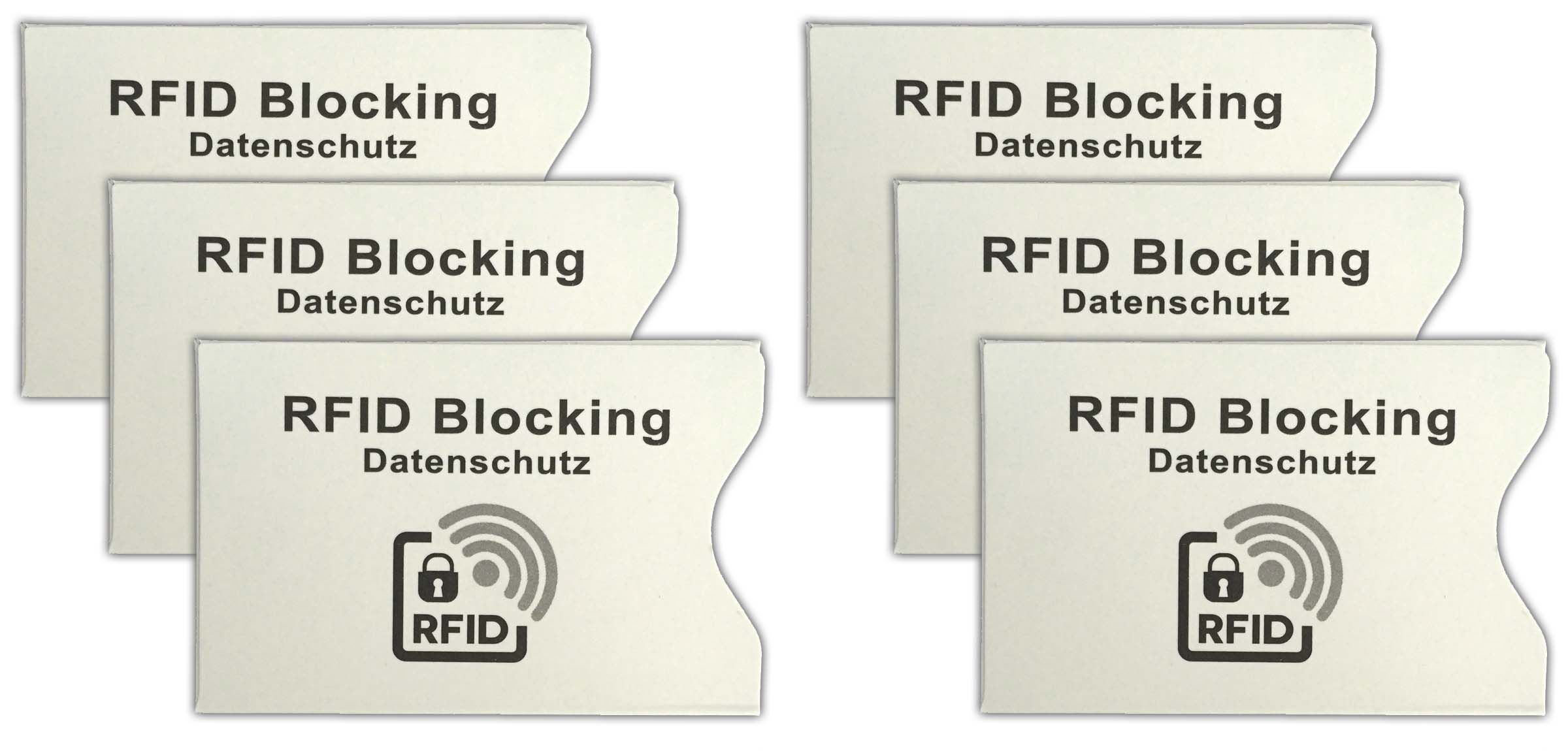 Schwarz 3X RFID EC Kartenhülle TÜV geprüft Schutzhülle Stabil Kreditkartenhülle NFC Blocker für Ausweisetui Bankkarten sicherer Schutz vor Datenklau Scheckkarten