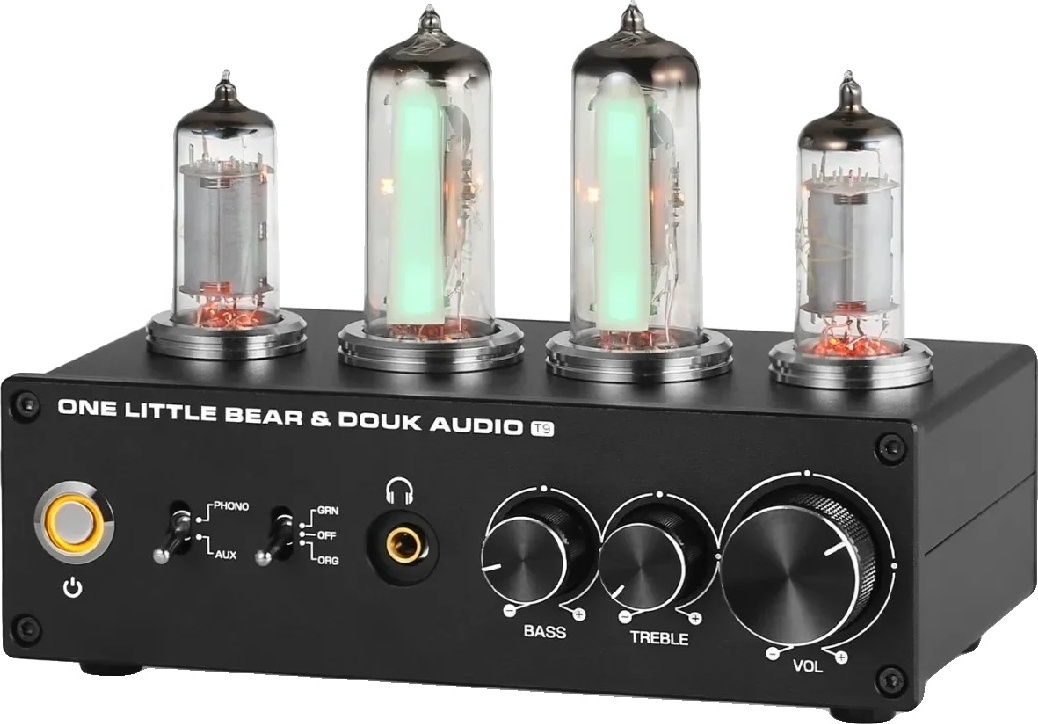 OEM Nobsound T9 Mini Phono-Vorverstärker, Dual-Röhren-Design, RCA- und Kopfhörerausgänge, einstellbare Hintergrundbeleuchtung 1295
