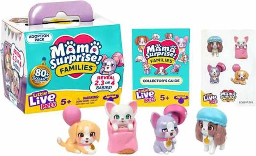 Famosa Little Live Pets Mama Surprise Families Puppy Adoption Figur Rosa Rosa One Size LP305000