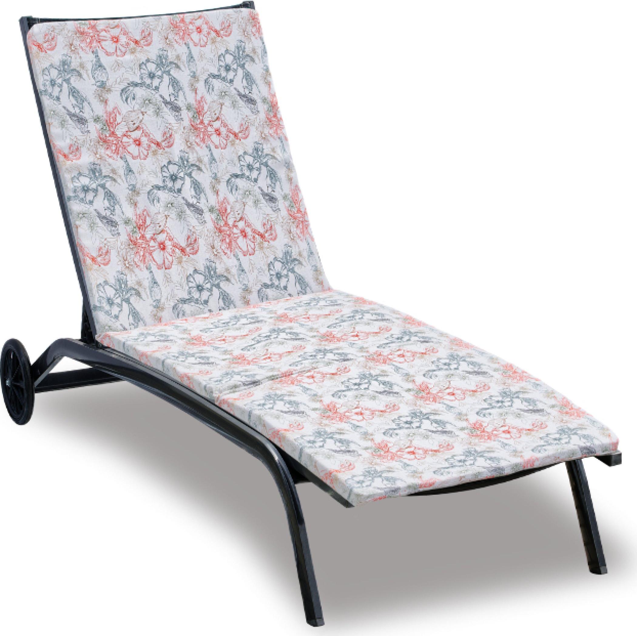 Vankúš na plážové lehátko - poťah na zips - 60x180 cm - Biely