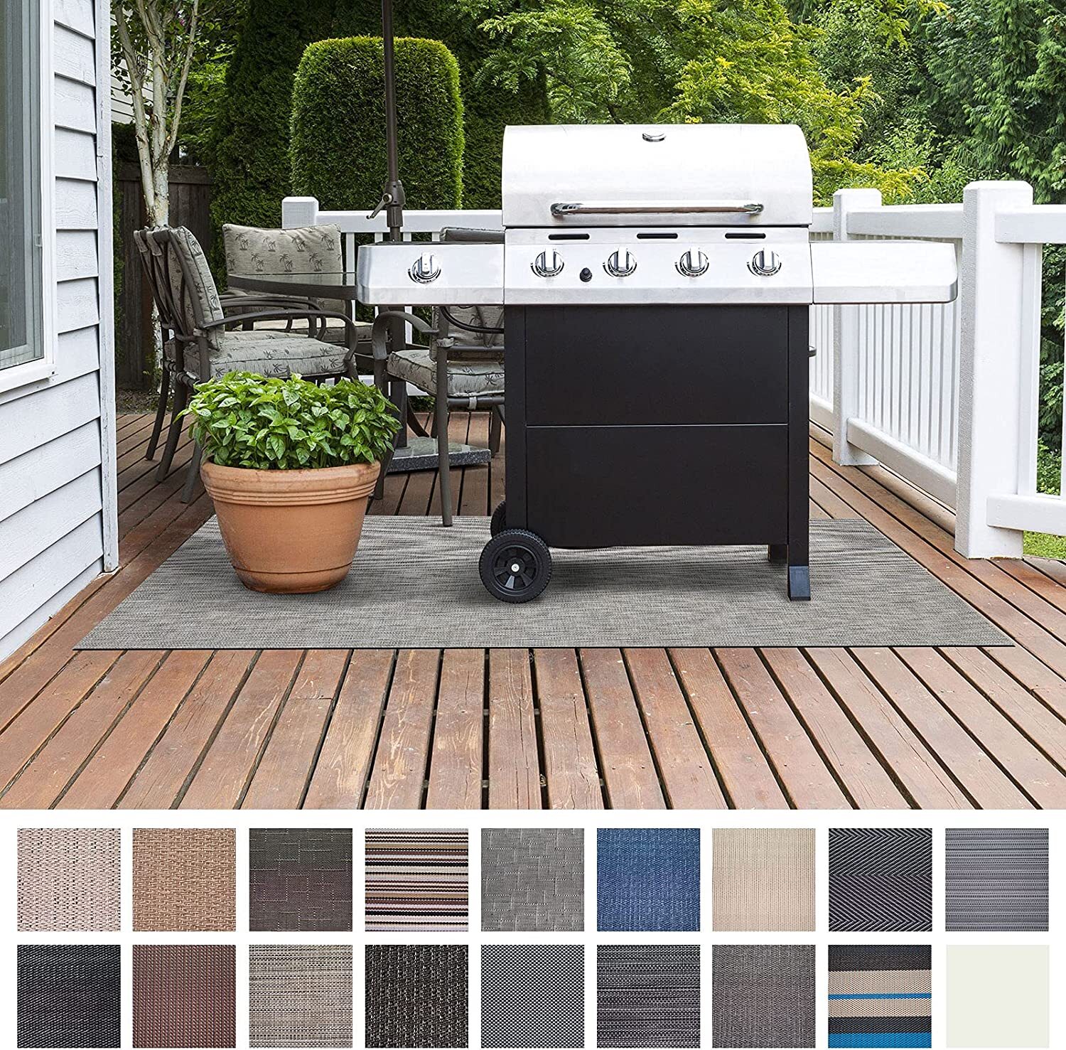 45*37cm Tapis De Protection De Sol Tapis Cheminée, Tapis De Gril De Protection Anti-feu Fire Pit Mat De Protector 94131575