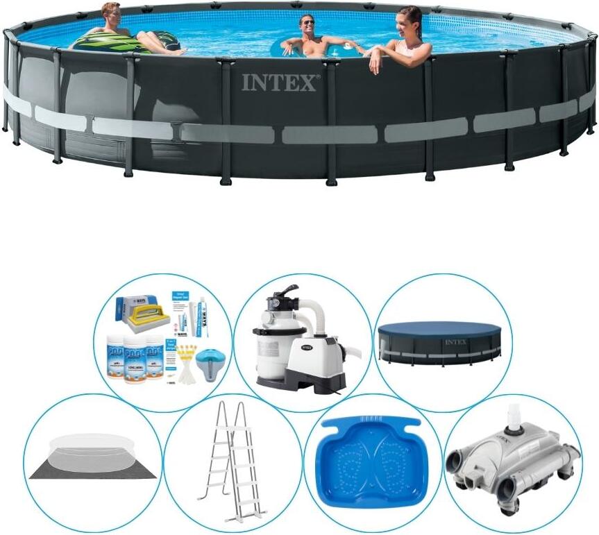 Balík bazénov - Intex Ultra XTR Frame Round 610x122 cm
