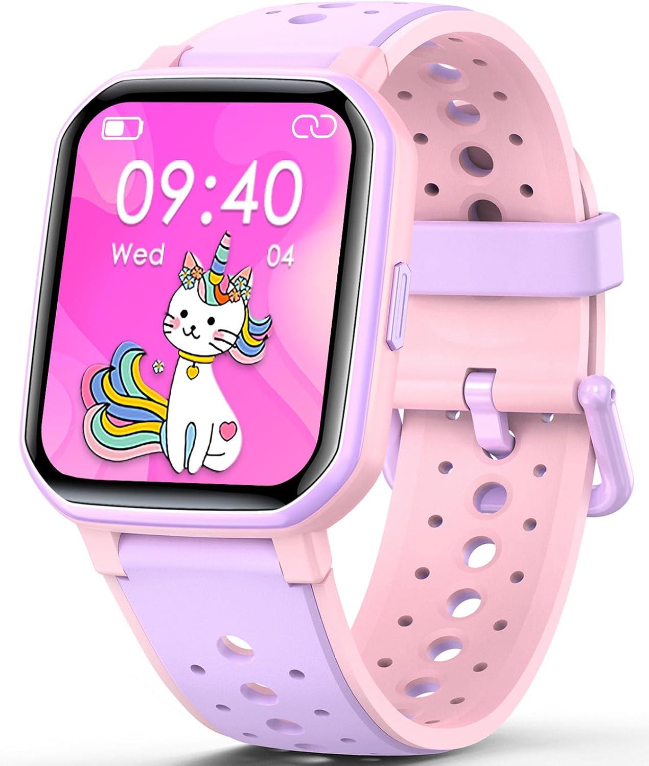 JOYELE Kinder-Smartwatch mit Fitness-Tracker, 19 Sportmodi, Herzfrequenz- & Schlafmonitor, IP68 Wasserdicht, Benachrichtigungen