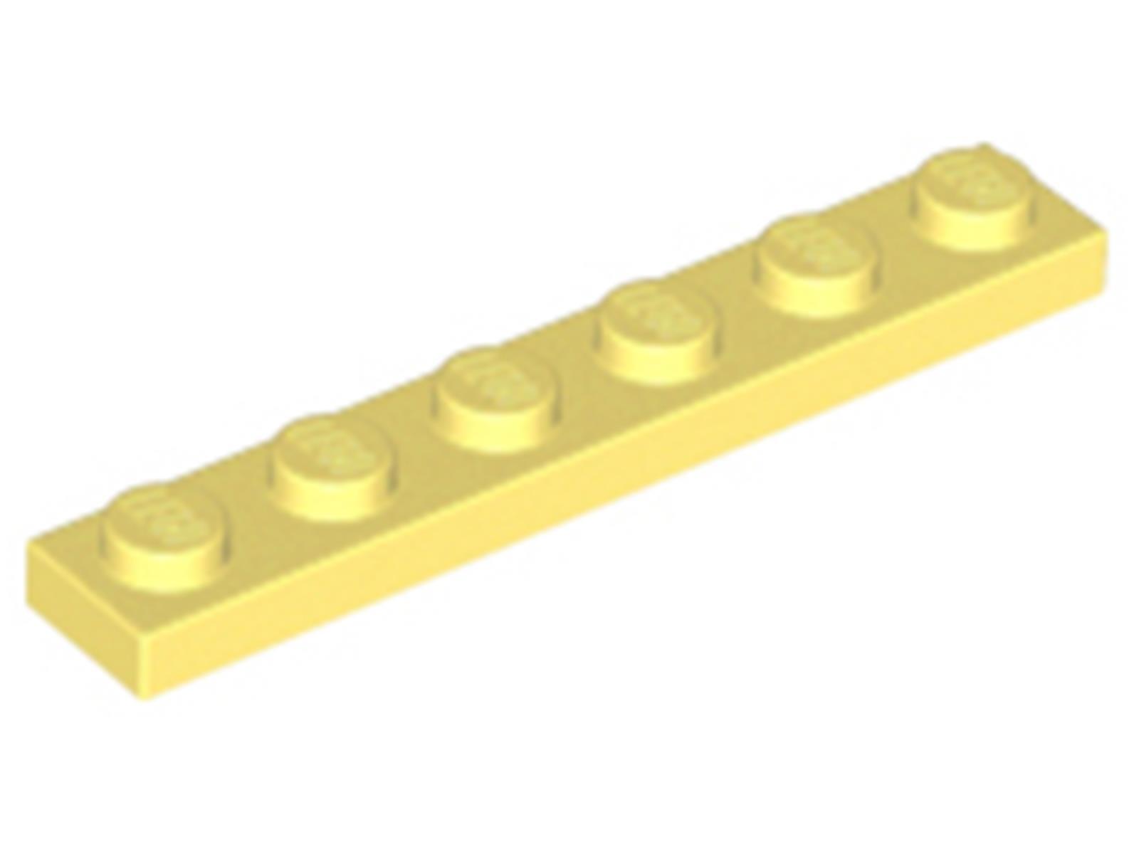 Lego® 1x6 doska 3666 - 1 kus Svetlá svetložltá