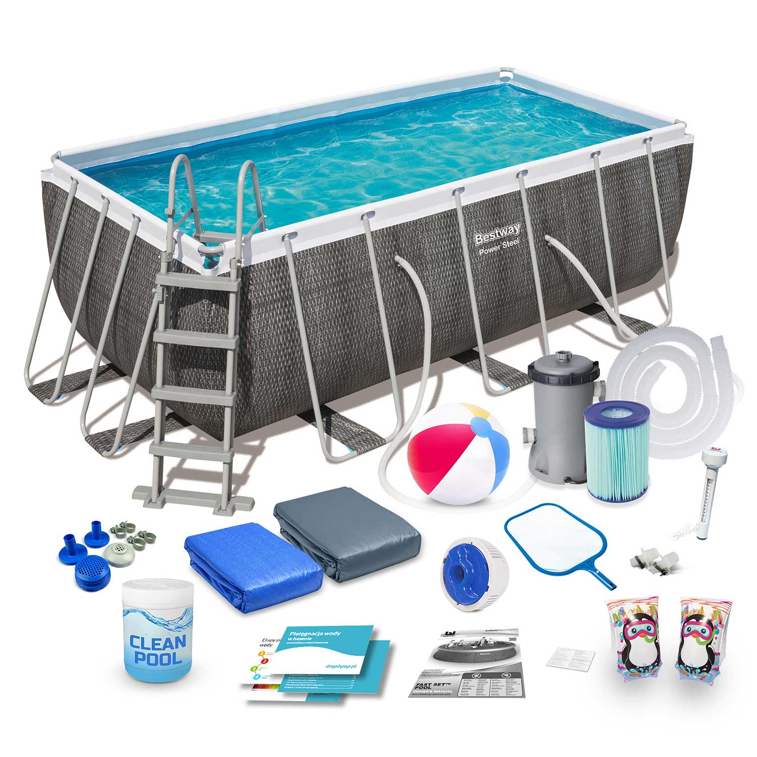 Bestway Frame Pool 412 x 201 x 122 cm - 17 in 1 Gartenpool