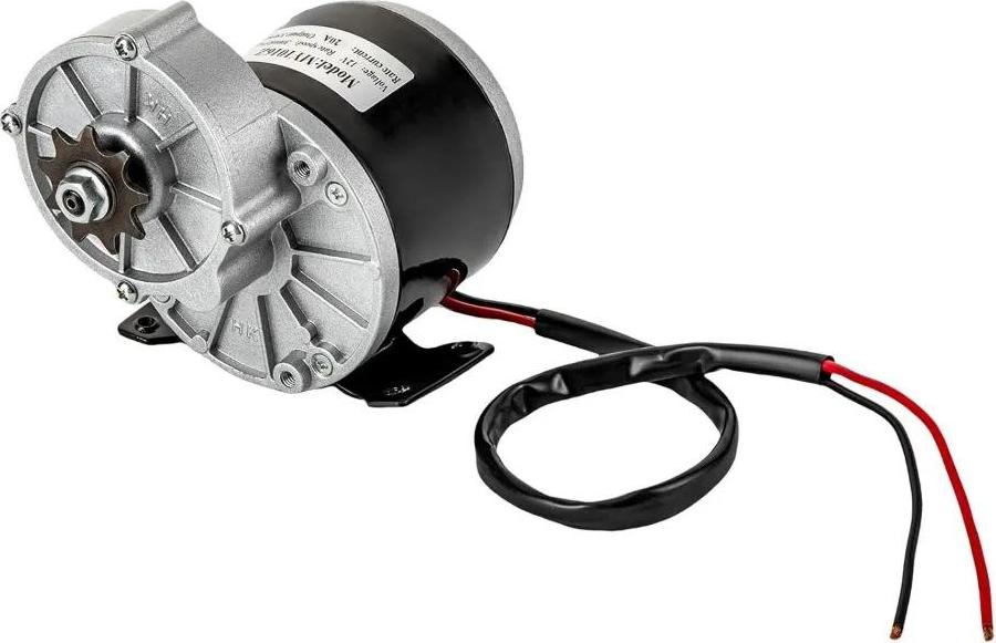 Elektromotor, napájanie 12V, vysoký krútiaci moment, čierna strieborná