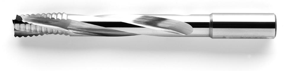 BRÜCK CNC-Schlosskastenfräser VHW Z 3 - MEC D=16mm GL=175mm NL=25/100mm S=16mm Rechtsdrehend - Rechtsdrall | 372B1625180