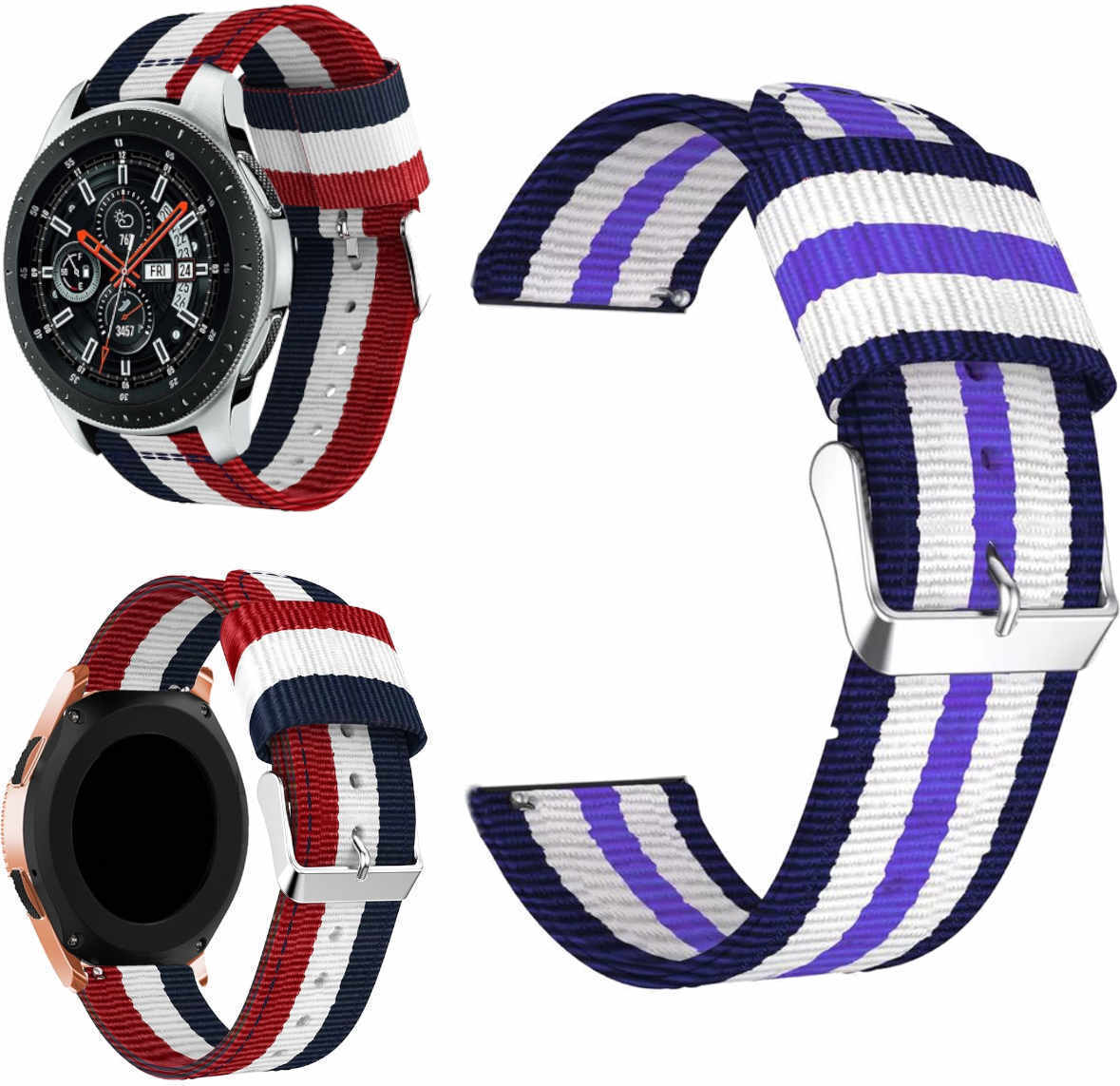 Pre Samsung Galaxy Watch FE 6 5 4 Normal Pro Classic Nylon Armband