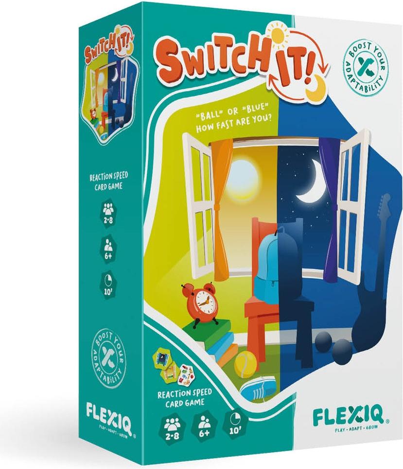 FlexIQ Switch It! Brettspiel – Beobachtungsspiel zur Förderung kognitiver Flexibilität
