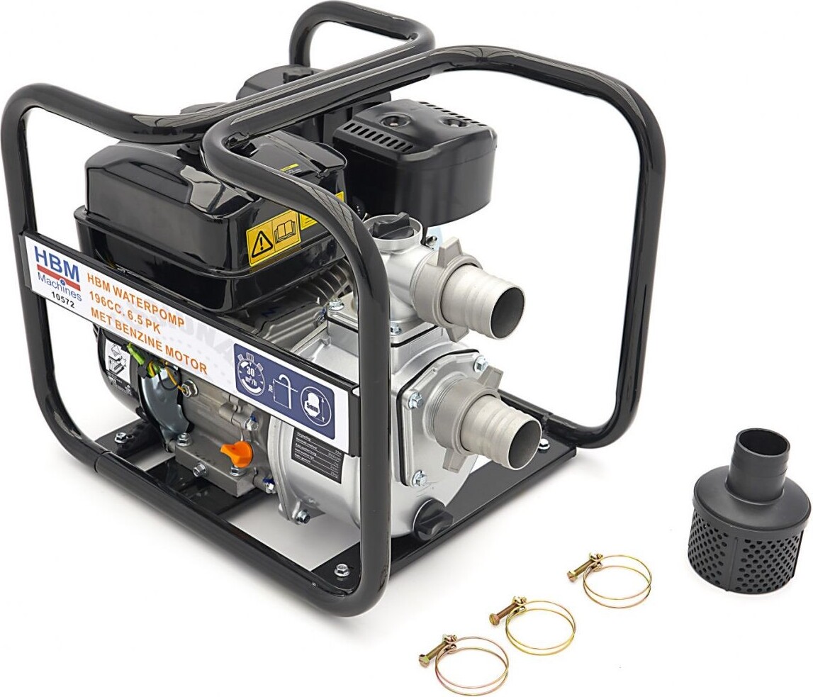 Wasserpumpe 30000l/h Benzin Gartenpumpe Brunnenpumpe Saugpumpe Um- & Auspumpen