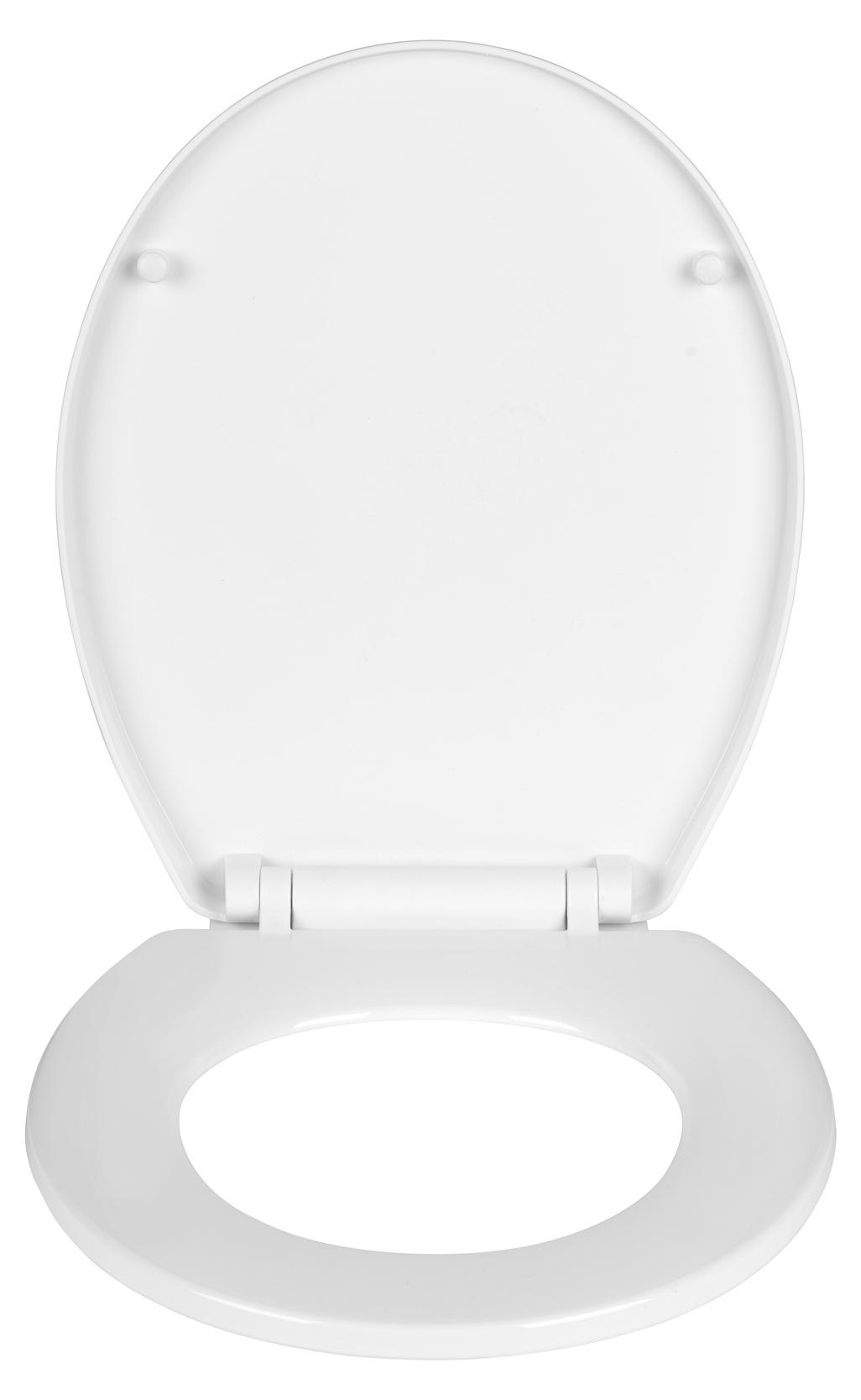 Allstar Toilette-Sitz mit Absenkmechanismus LURI, 35,5 x 43 cm, weiß
