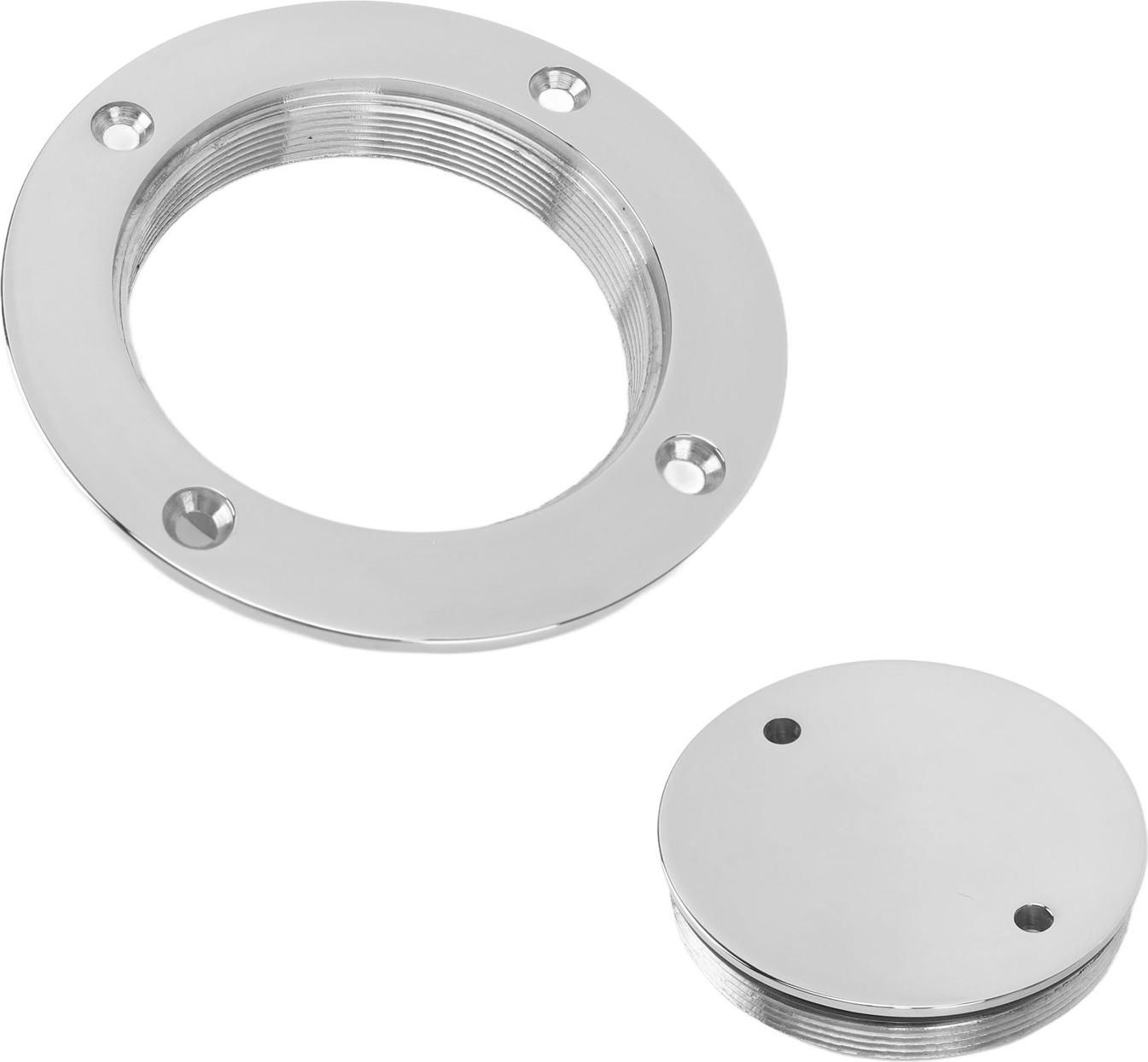 Gistuch Decklukenabdeckung, Marinequalität, Edelstahl 316, runder Deckel, Yacht-Bootsplatte, 7,6 cm (1351SA)