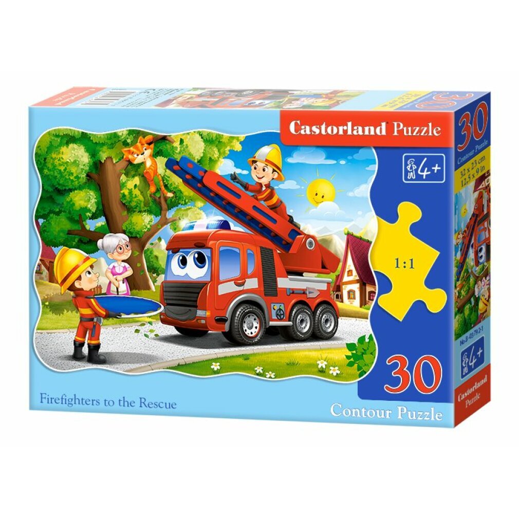 CASTORLAND Puzzle Feuerwehrleute 30 Teile B-03792-1