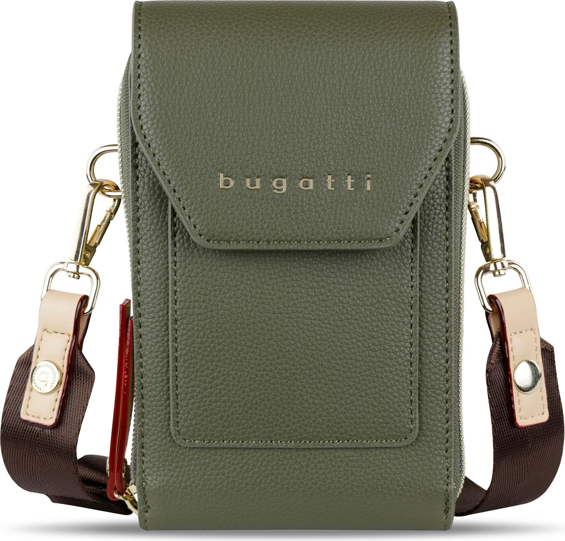 Bugatti Rico Mini Borsa A Tracolla In Similpelle Pregiata - Comoda E Piatta Per Uomo, Colore Nero