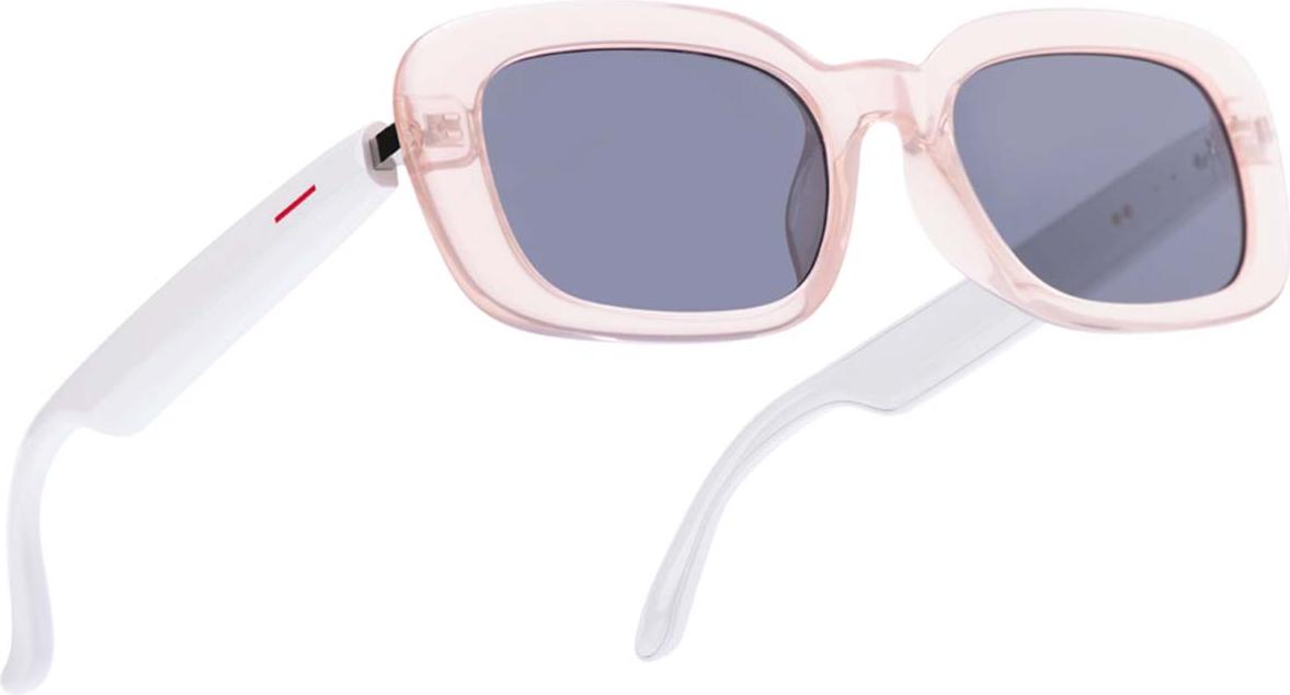 Avizar, Vernetzte Brille Mira mit UV-A/B-Schutzgläsern, Weiß / Rosa SG-MIR-PK