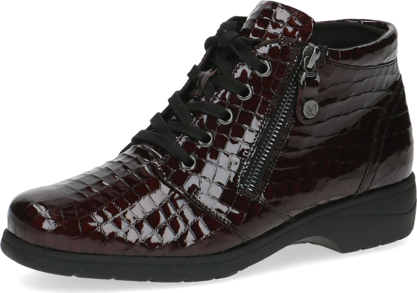 Caprice Stiefelette - Bordeaux / Croco / : 39 : Normal Größe: 39 Weite: Normal 9-25152-41/502