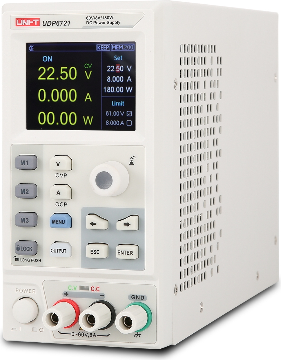 UNI-T UT DP6721 - Labornetzgerät DP6721, 0-60 V, 0-8A, 180 W, 1 Kanal, programmier