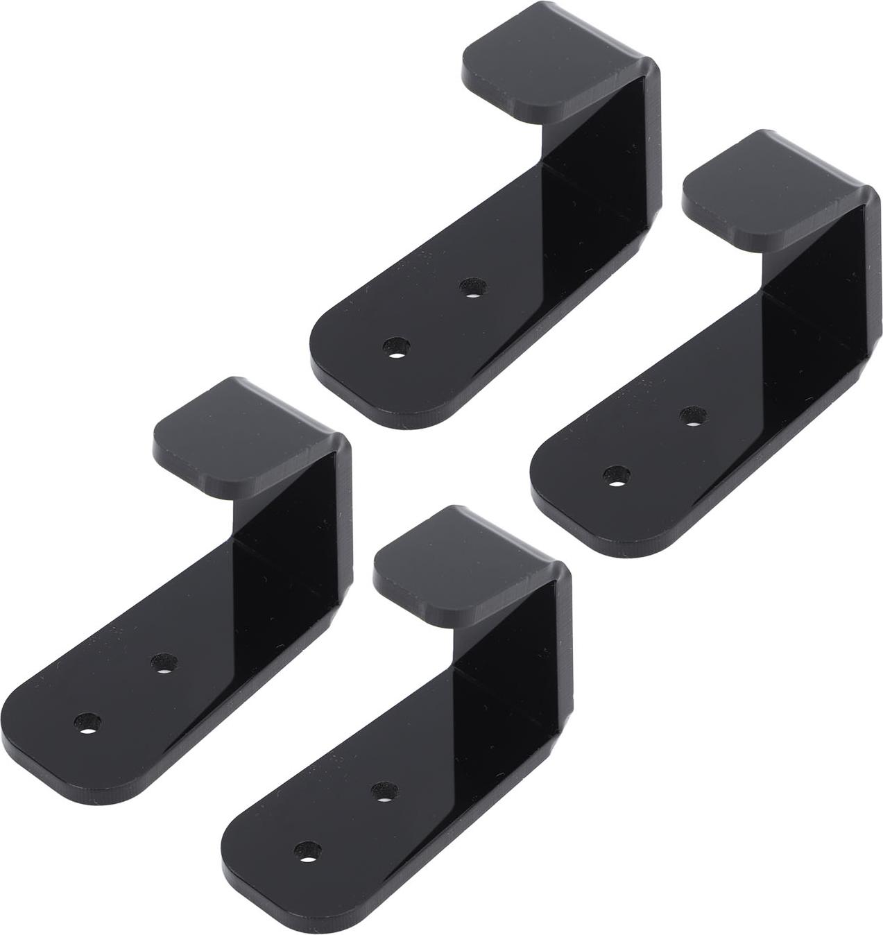 Cocosity 4PCS Hockeyschläger Rack Schwarz Acryl Hockeyschläger Halter Wandhalterung Vielseitig Hockeyschläger Hänger für Club Bar Garage