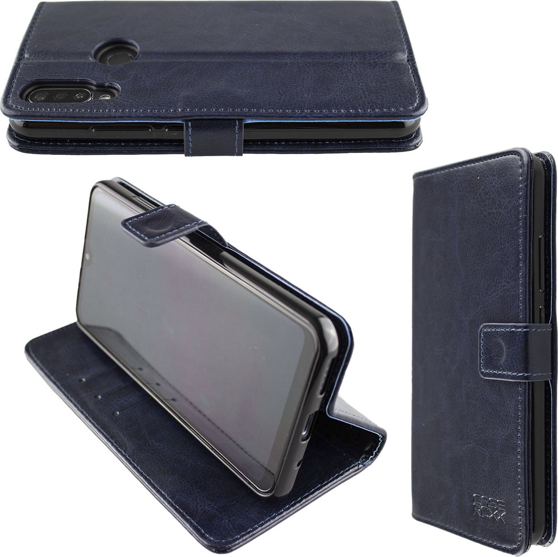 caseroxx Étui pour Ulefone Armor X8 / X8i, Housse Bookstyle en Cuir Artificiel, Noir