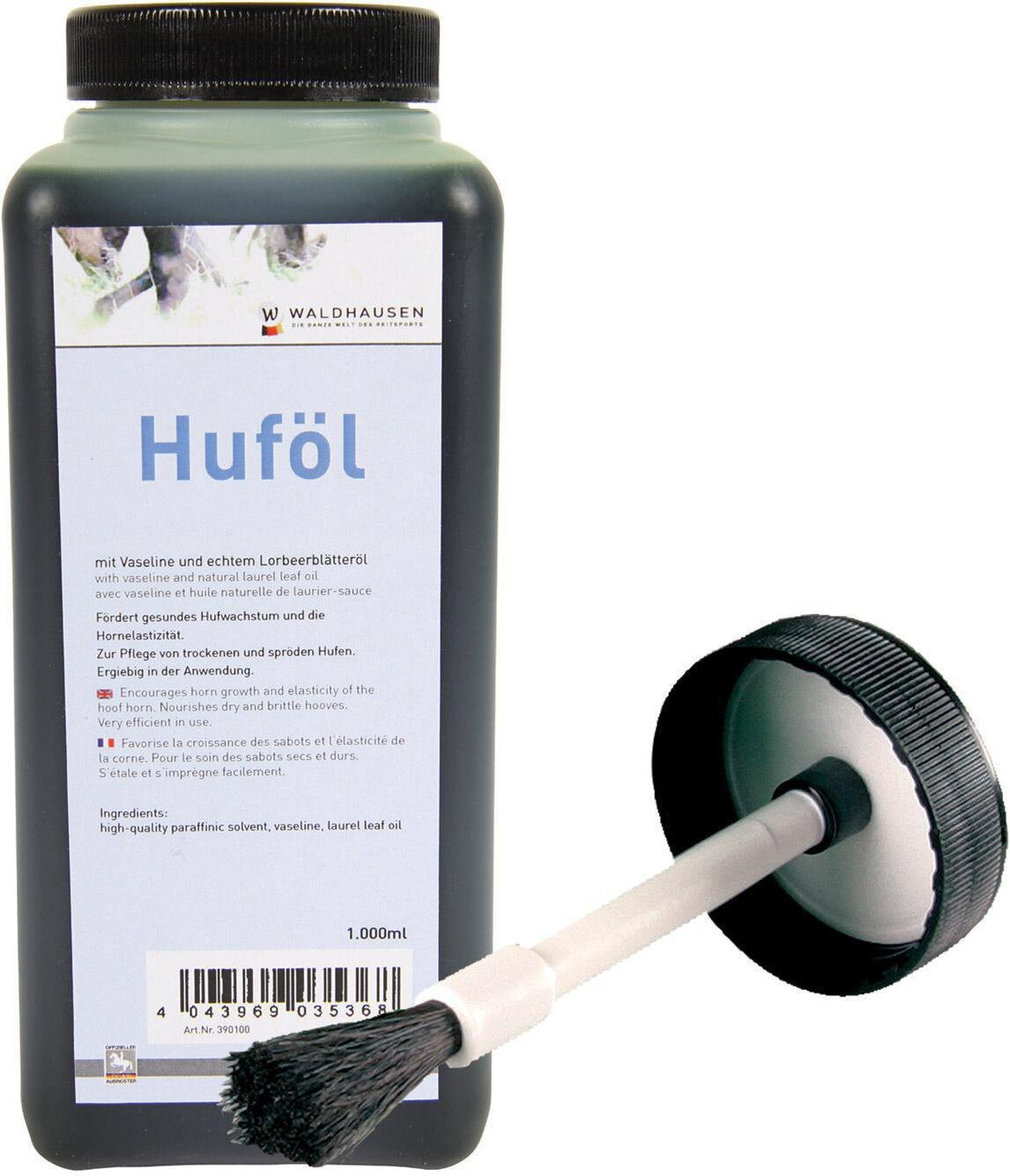 Waldhausen Huföl mit Lorbeeröl, mit Pinsel, 500 ml 390100