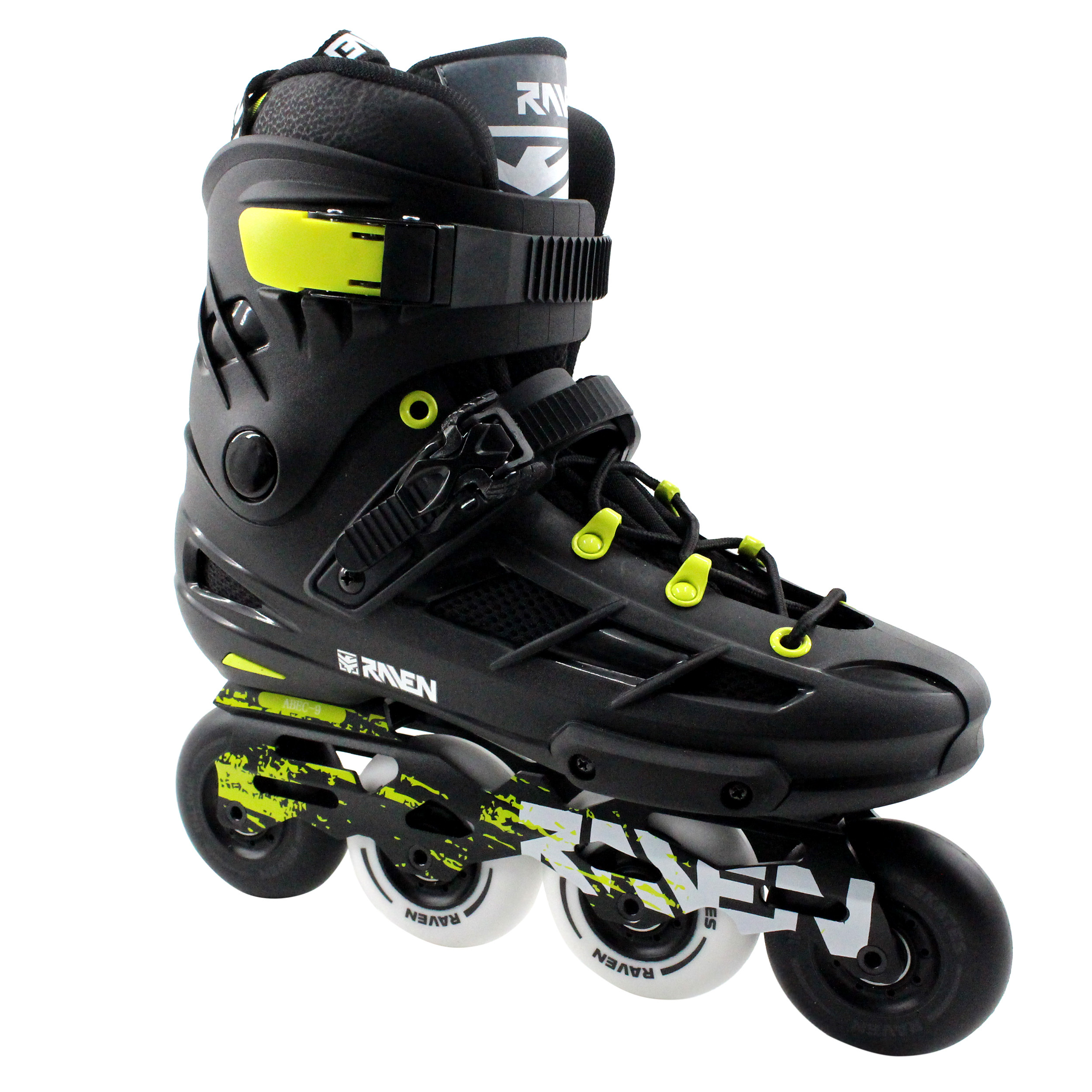 Inlineskates Inliner Raven Vestor Black/Lime 42(26,5cm)