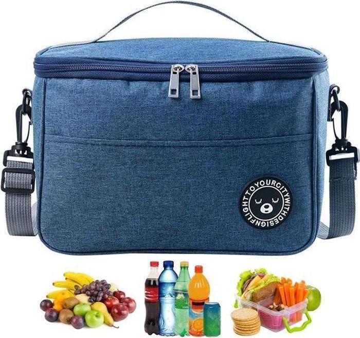 Meoiruery Isolierte Lunchtasche, Isolierte Lunchbox, Isolierte Lunchtasche fürs Büro, Tragbar für Reisen und Picknicks – 29 x 20 x 22 cm KAU-ER-LYS-PH-20251122-356