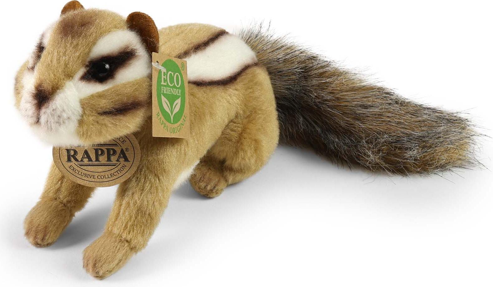 RAPPA Plsch Streifenhrnchen 18 cm ECO-FRIENDLY