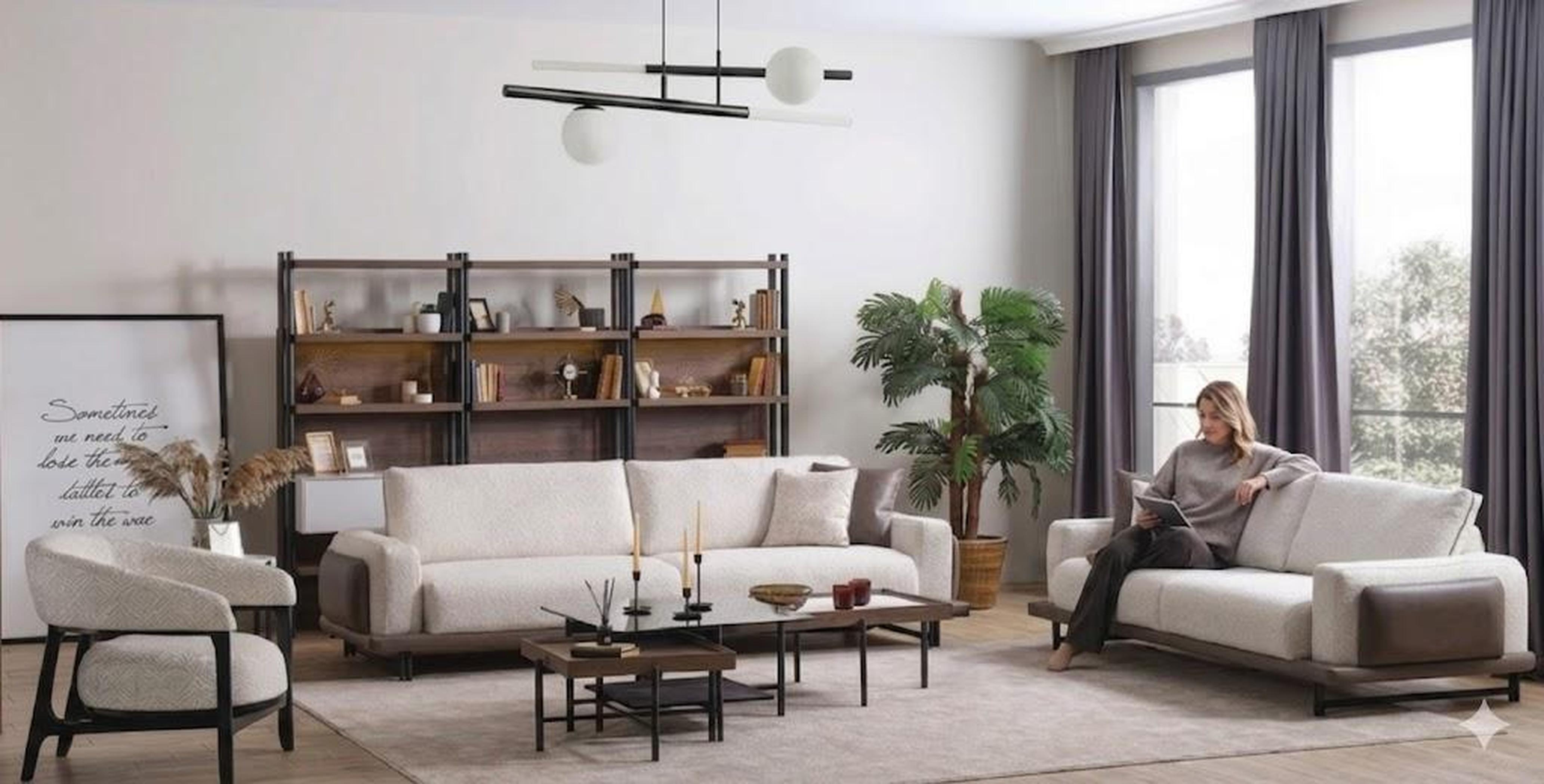 AEA Luxus Couchtisch mit Glaselement | Einzigartiger Designer-Tisch