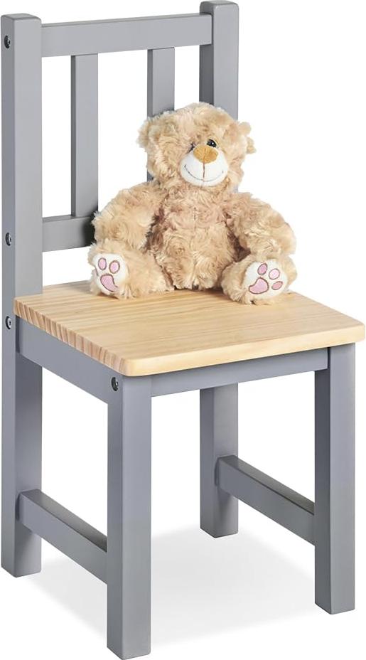 Markenlos Kinderstuhl Fenna - Kinderzitze - Kinderhocker - Massivholz Eleganz - 26cm x 26cm x 55cm