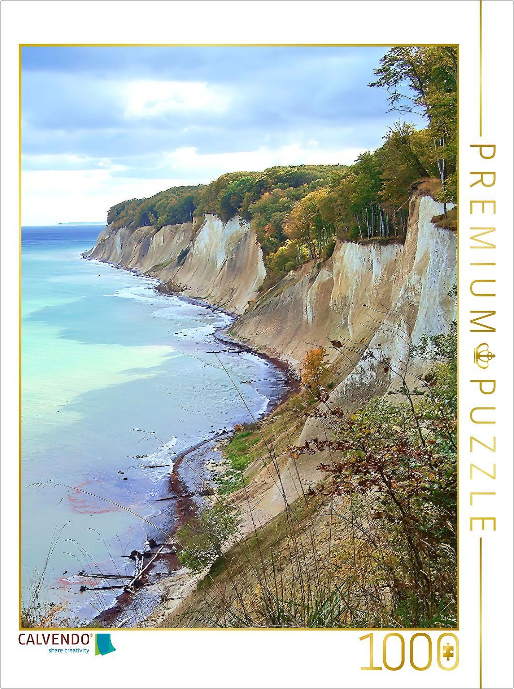 CALVENDO Puzzle Die Ernst-Moritz-Arndt-Sicht auf dem Hochuferweg | 1000 Teile Lege-Größe 64x48cm Foto-Puzzle für glückliche Stunden